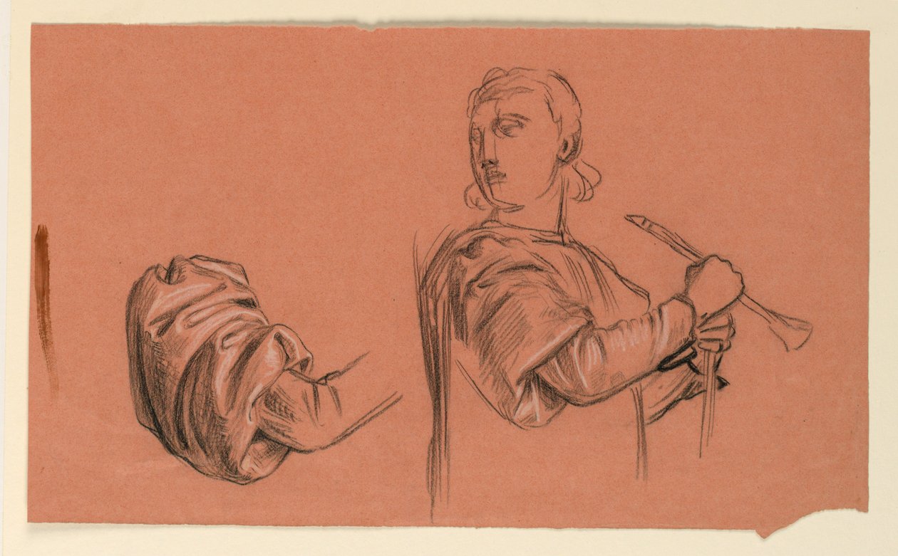 Étude pour "Procession de mariage" - Elihu Vedder