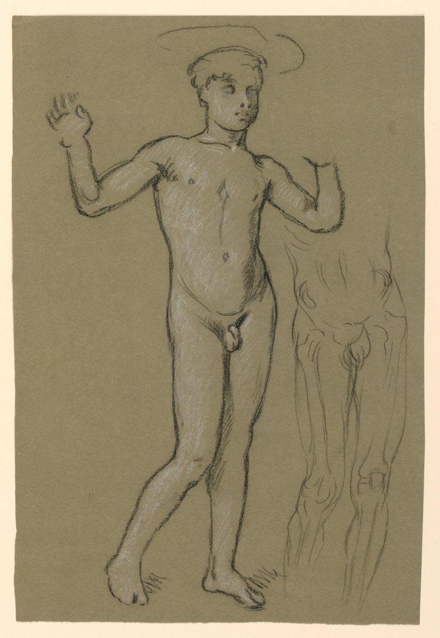 Étude de figure pour une conception de fontaine - Elihu Vedder