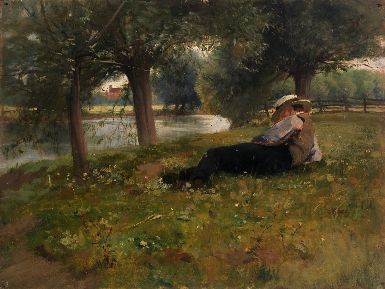Homme Allongé près d