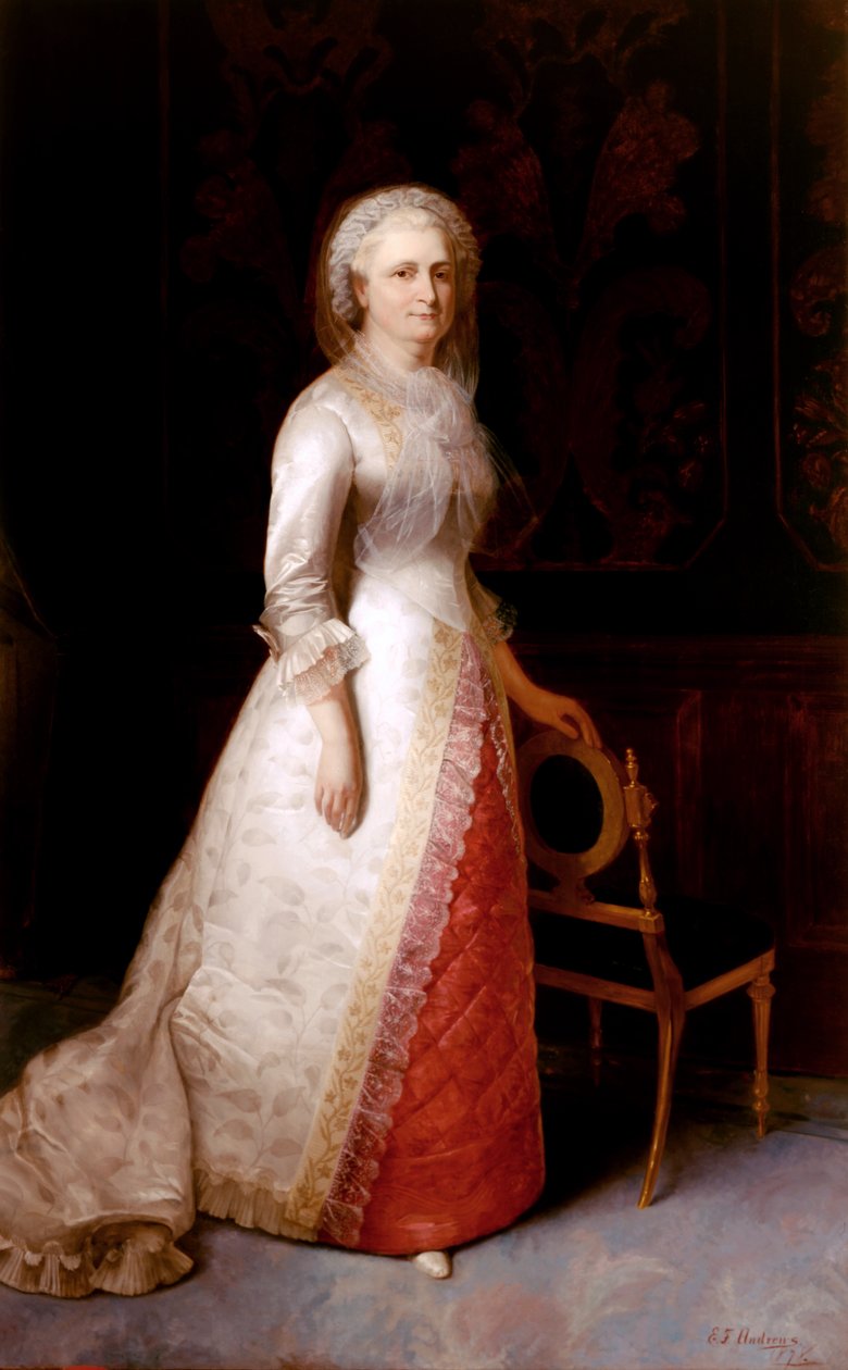 Martha Dandridge Custis Washington (Mme George Washington) - Eliphalet Frazer Andrews
