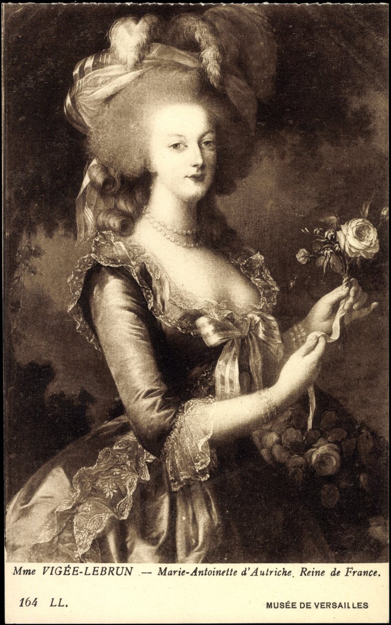 Portrait de la reine Marie-Antoinette (1755-1793) - Elisabeth Louise (after) Vigee Lebrun