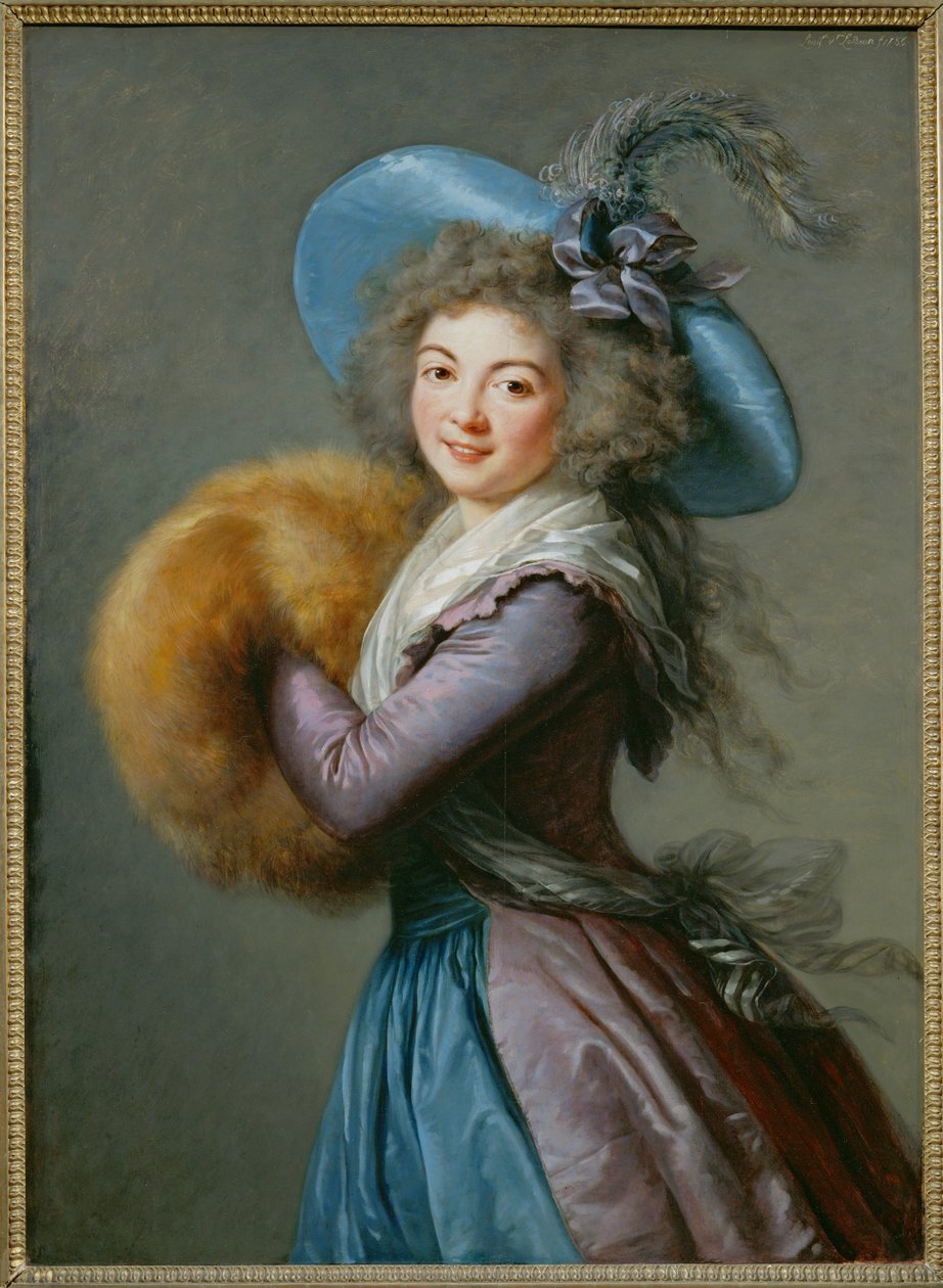 Mme Mole-Raymond (peinture sur bois) - Elisabeth Louise Vigee-Lebrun