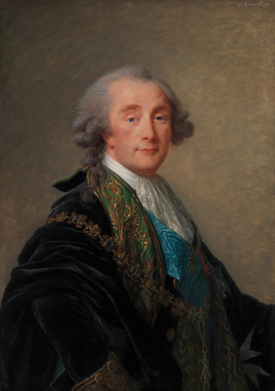 Alexandre Charles Emmanuel de Crussol-Florensac 1743-1815, 1787 - Elisabeth Louise Vigee Lebrun