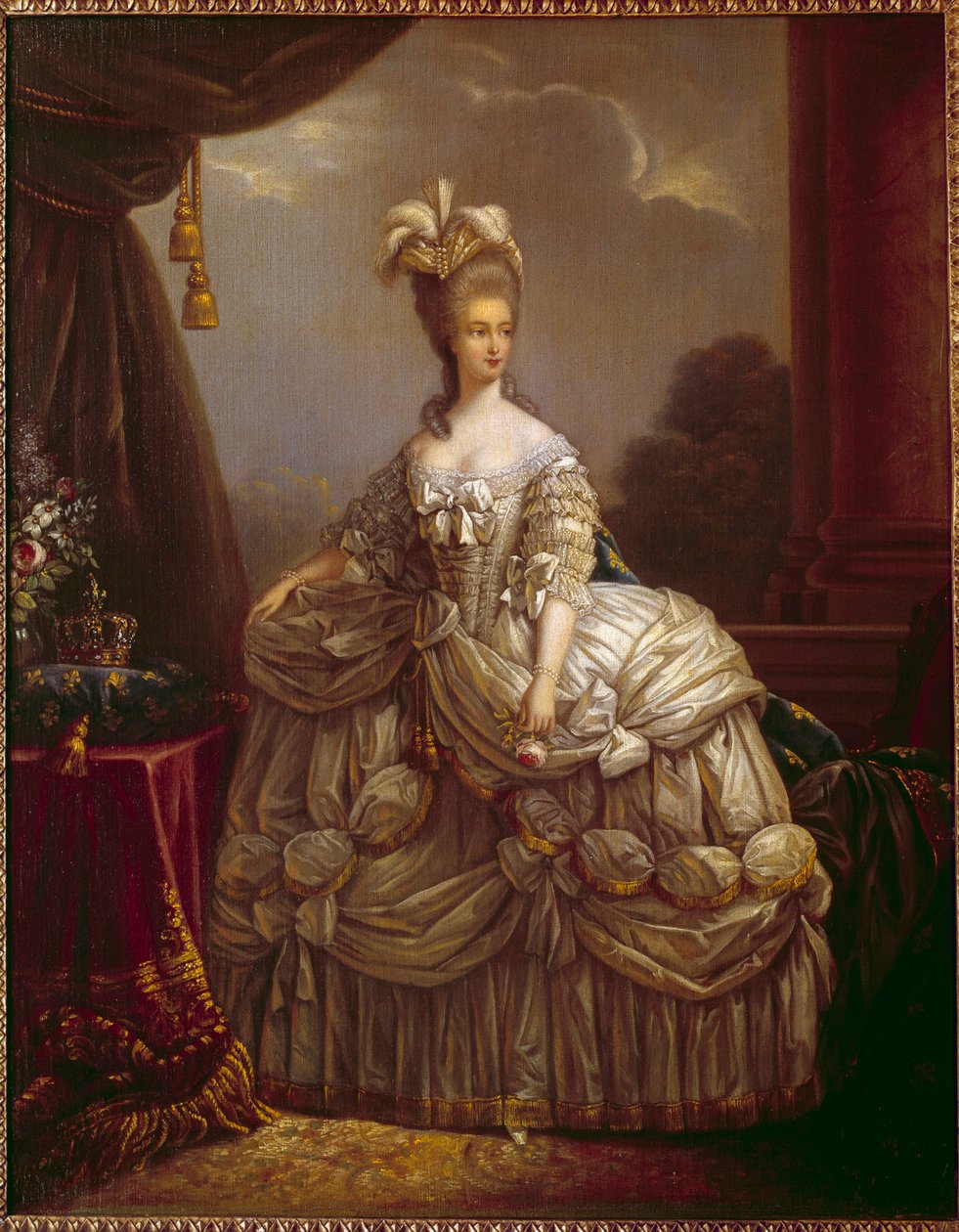 Portrait de Marie-Antoinette par Lorraine Habsburg, reine de France - Elisabeth Louise Vigee Lebrun