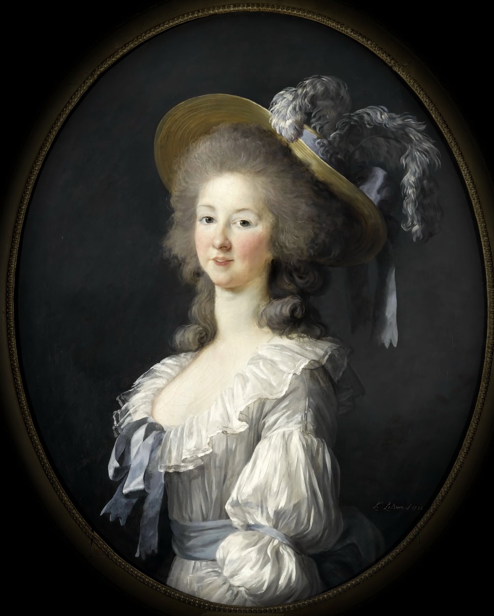 Portrait de Marie Louise de Savoie 1749-1792, princesse de Lamballe - Elisabeth Louise Vigee Lebrun