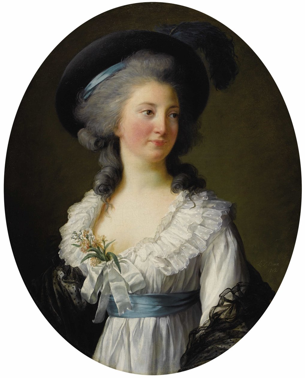 Portrait de la princesse Elżbieta Izabela Lubomirska née comtesse Czartoryska 1736-1816 - Elisabeth Louise Vigee Lebrun