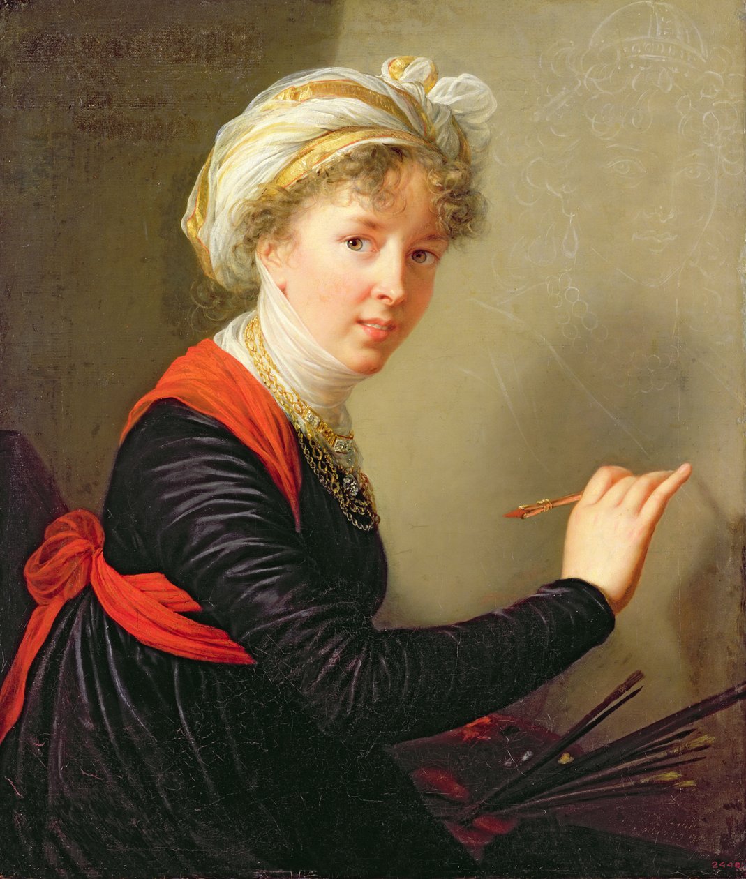 Self portrait, 1800  by Elisabeth Louise Vigee Lebrun