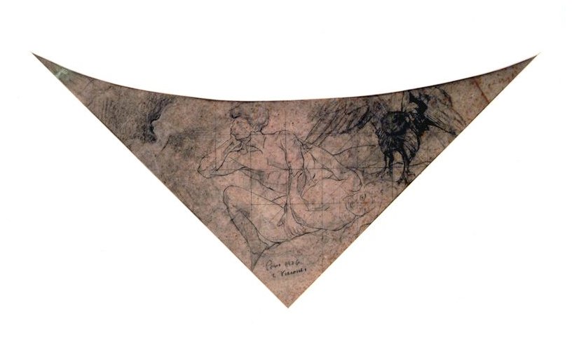 Allégorie du Lyrique - Étude pour le triangle du plafond du Théâtre Municipal - Eliseu Visconti