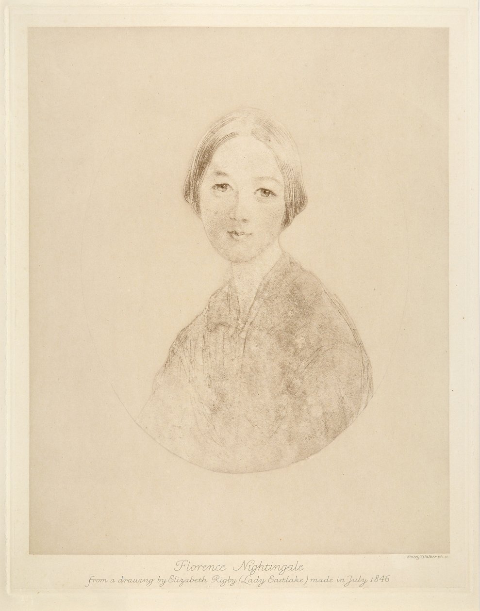Florence Nightingale, gravé par Emery Walker, 1846 - Elizabeth Rigby