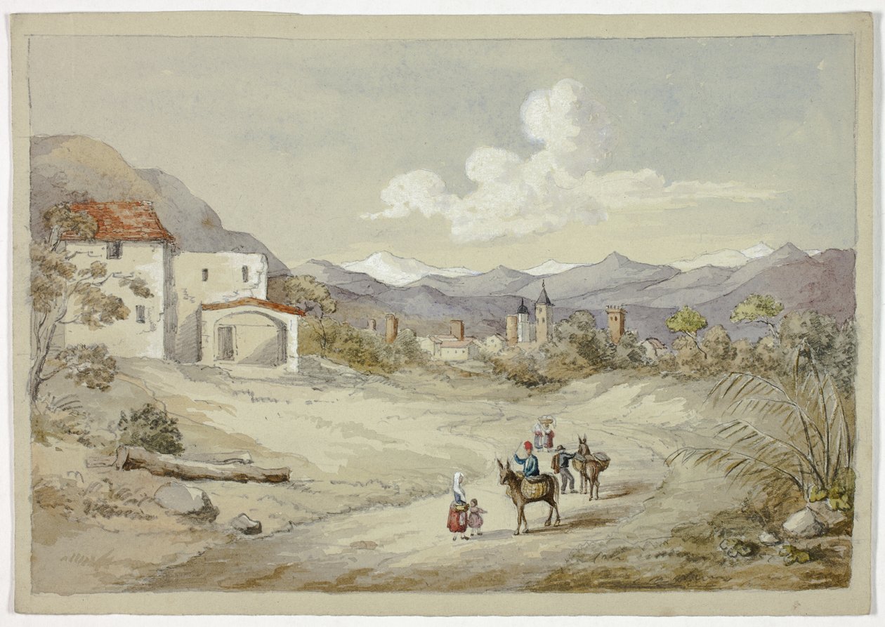 Albenga sur la route de la Corniche - Elizabeth Murray