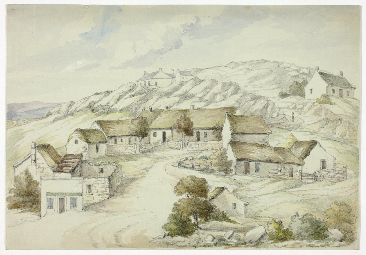 Village de Kilkenny depuis les Rochers - Elizabeth Murray