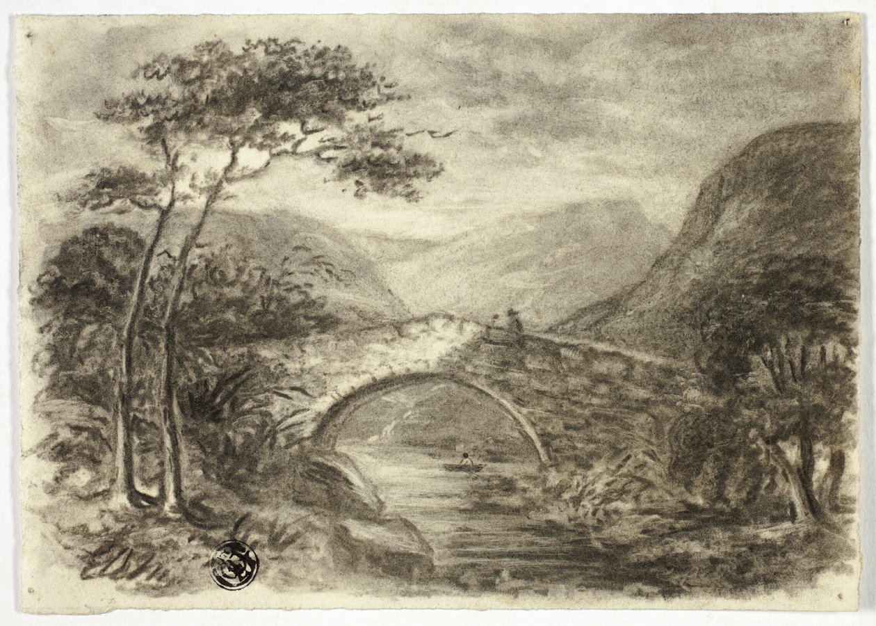 Pont de pierre dans les montagnes - Elizabeth Murray