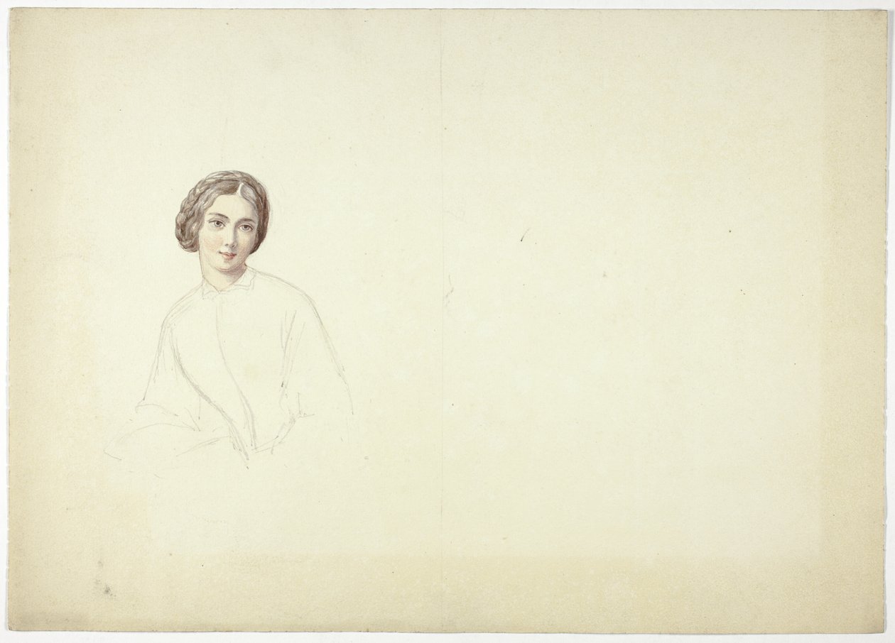 Étude pour portrait féminin - Elizabeth Murray