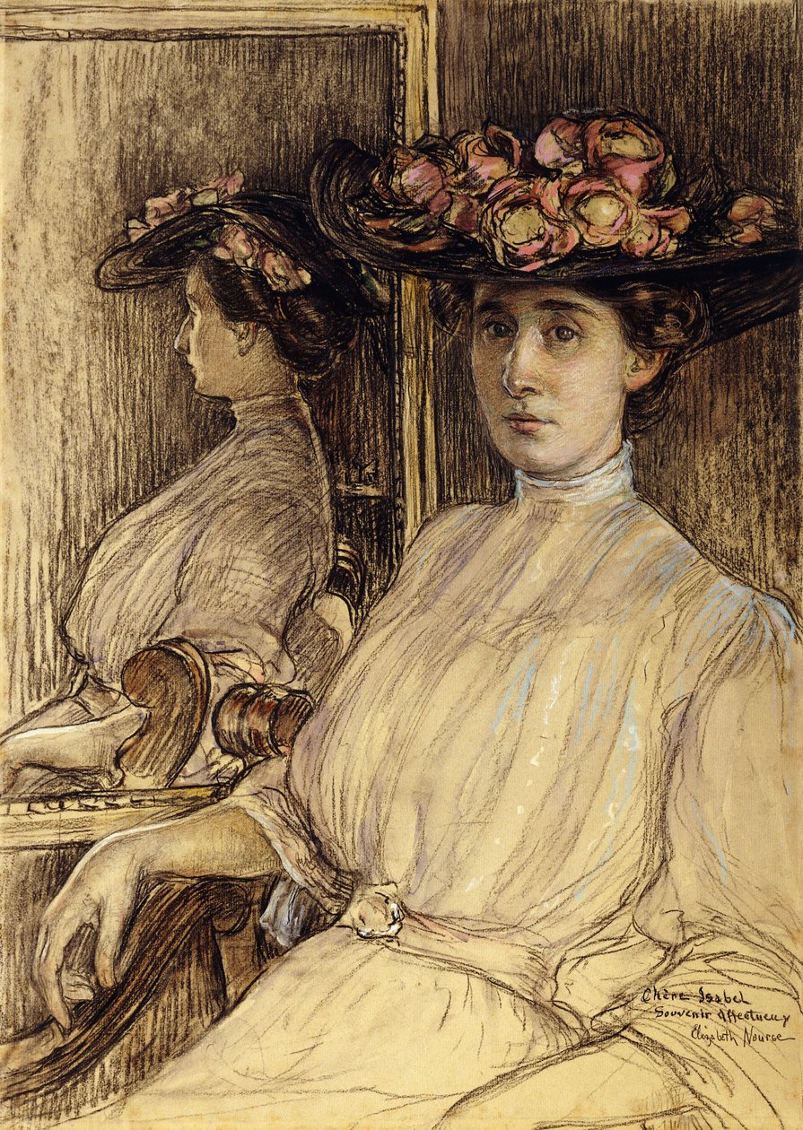 Esquisse de portrait de Mlle Palmer - Elizabeth Nourse