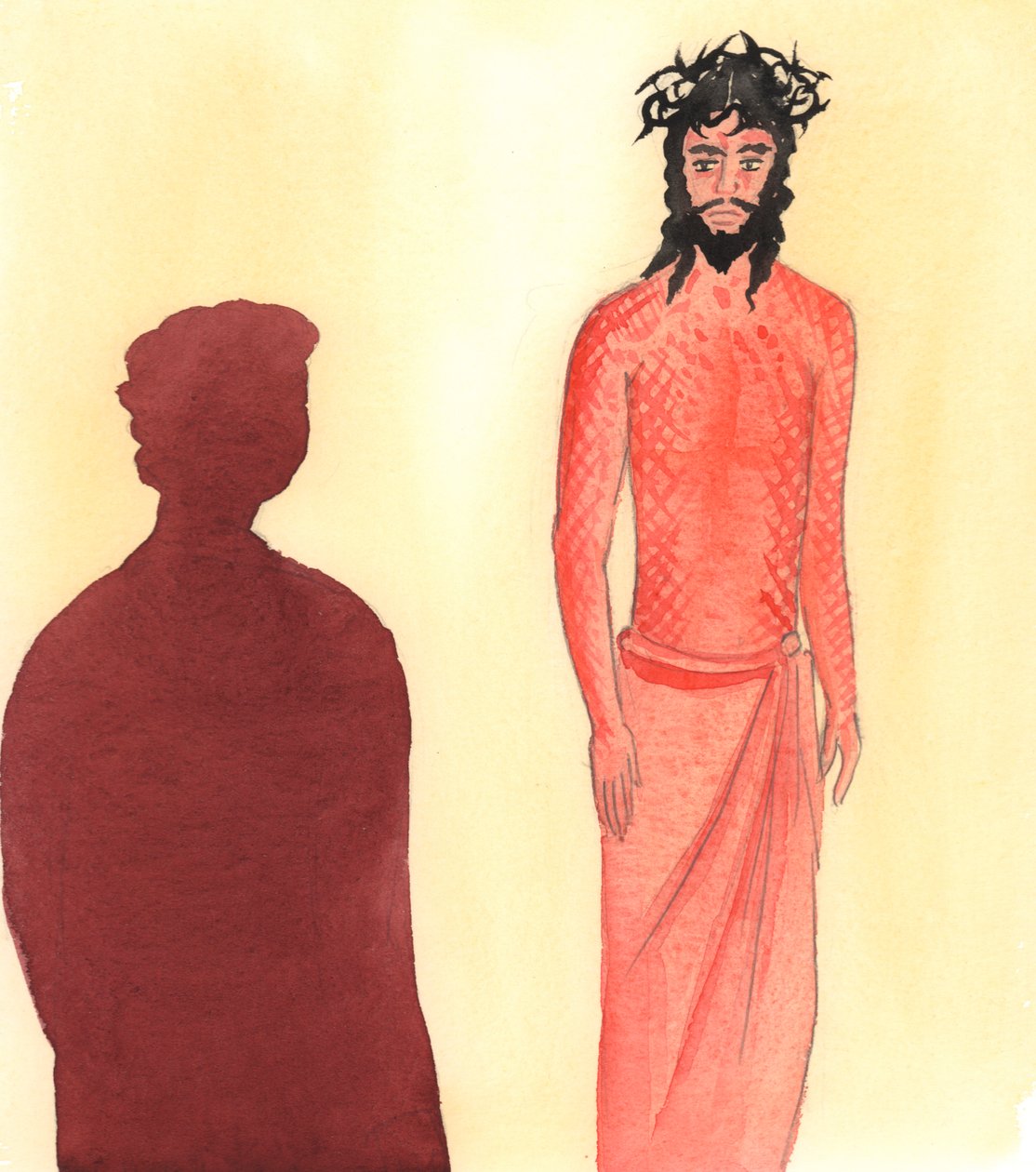 Une personne qui supporte les douleurs et les humiliations avec patience, par amour pour le Christ, est comme lui qui a été blessé pour notre bien, 2001 - Elizabeth Wang