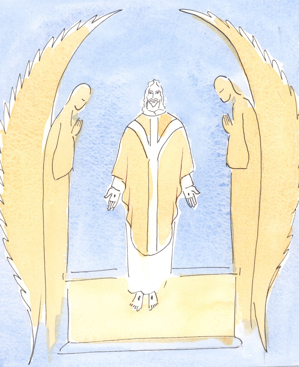 À chaque messe, Jésus-Christ est rendu Présent devant nous, notre grand Souverain Prêtre qui intercède pour nous auprès de son Père au Ciel - Elizabeth Wang