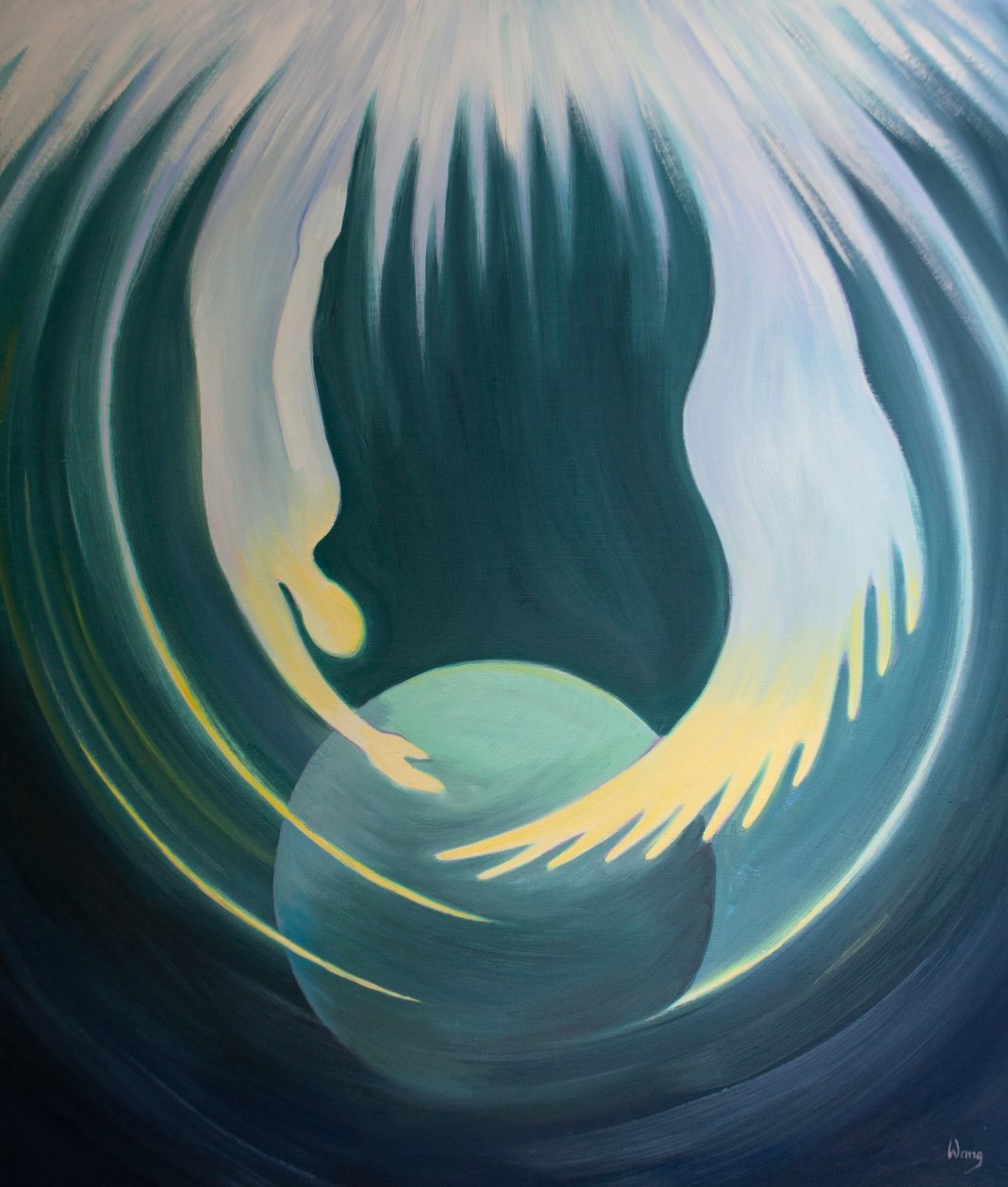 Le Christ et le Saint-Esprit sont comme deux bras du Père qui embrassent la Terre - Elizabeth Wang