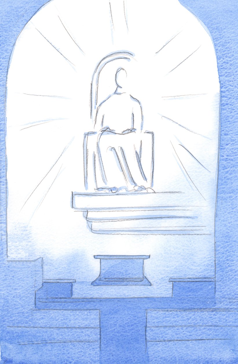 Le Christ était assis sur un trône céleste, dans notre sanctuaire. Le Christ notre Dieu est digne des souffrances que nous endurons par amour pour lui - Elizabeth Wang