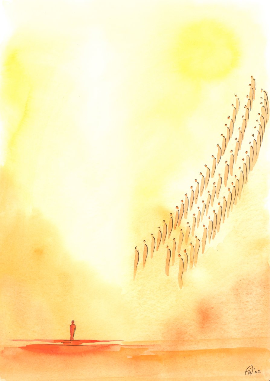 Chaque fois que nous prions le "Saint, Saint, Saint Seigneur", nous joignons nos voix à celles des saints et des anges qui offrent la même louange au Ciel - Elizabeth Wang