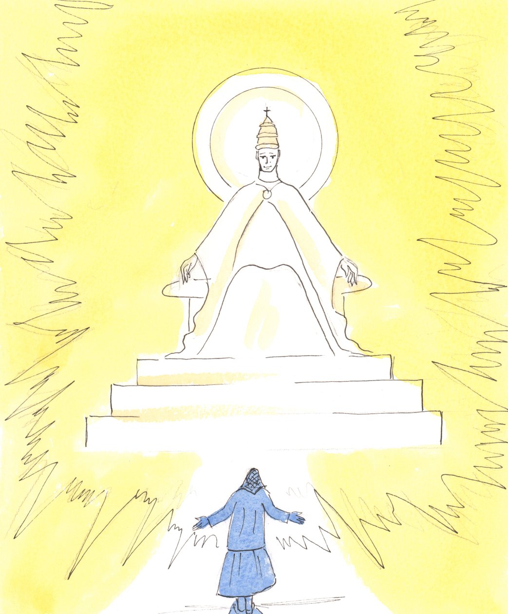 Dans la foi, nous pouvons voir une lumière éclatante, haut dans l