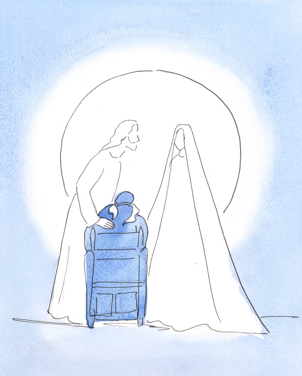 Notre Sainte Dame était avec moi, avec son Fils, offrant une salutation de Pâques. Ils étaient tous deux ravis de ma joie de les voir, et de ma joie de savoir qu
