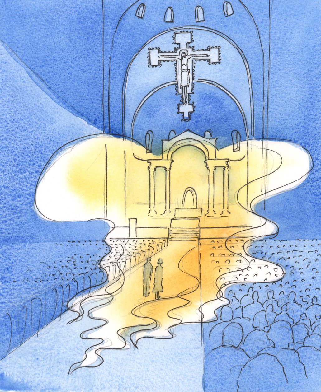 Le Dieu tout-saint et majestueux que nous louons à la messe, par le Christ son Fils, est présent ici - Elizabeth Wang