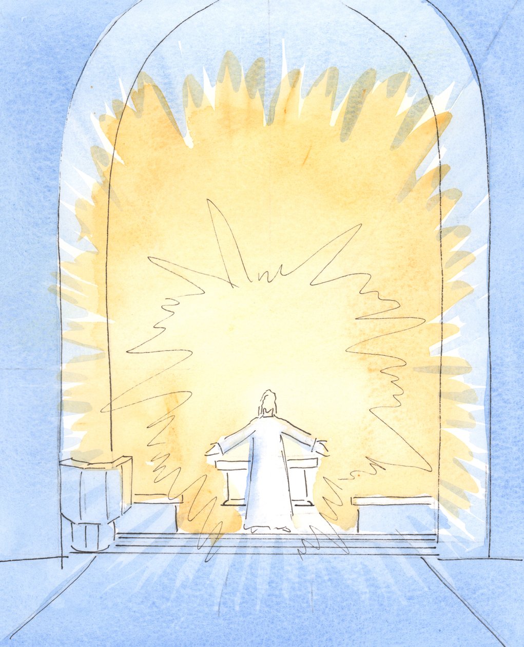 Quand le pain a été consacré à la messe, le Christ est substantiellement présent sur notre autel, dans toute Sa gloire - Elizabeth Wang
