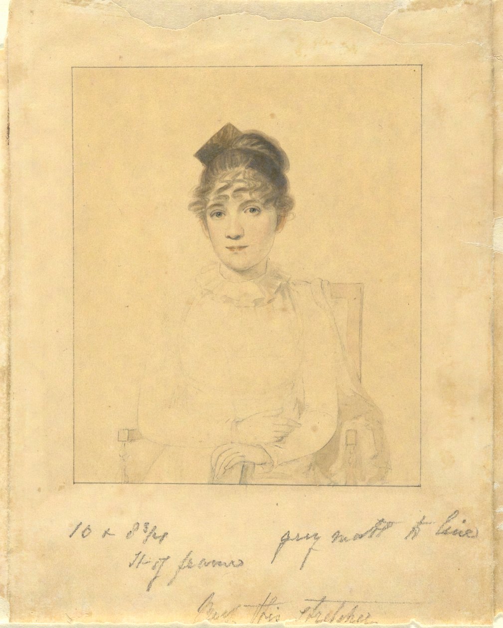 Harriet Trumbull (Fille du Gouverneur Jonathan Trumbull, Jr.; épouse de Benjamin Silliman de Yale College) - Elkanah Tisdale