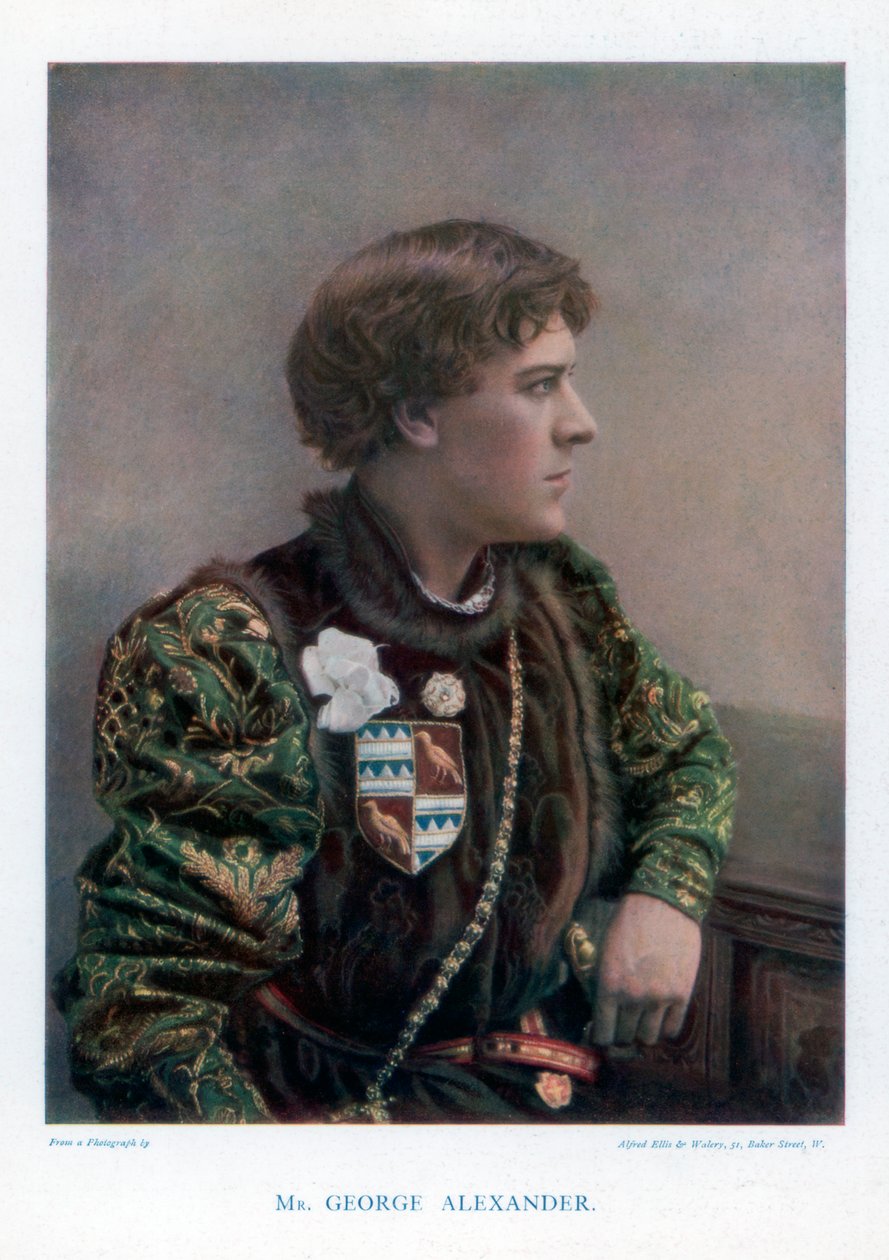 Sir George Alexander, acteur et directeur de théâtre anglais, 1901 - Ellis and Walery