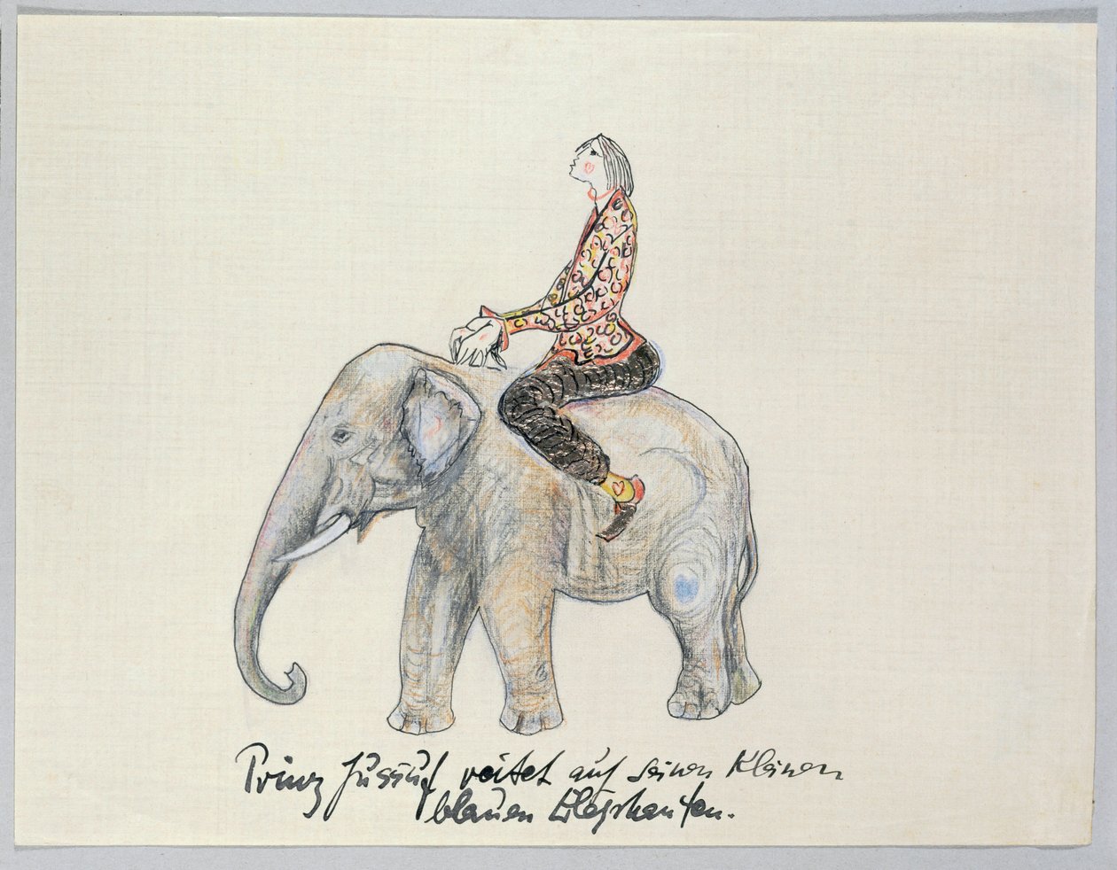 Le prince Youssouf chevauche son petit éléphant bleu - ... - Else Lasker Schüler