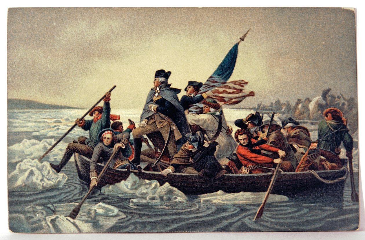 Histoire. USA. George Washington traverse le Delaware - Emanuel Gottlieb (after) Leutze
