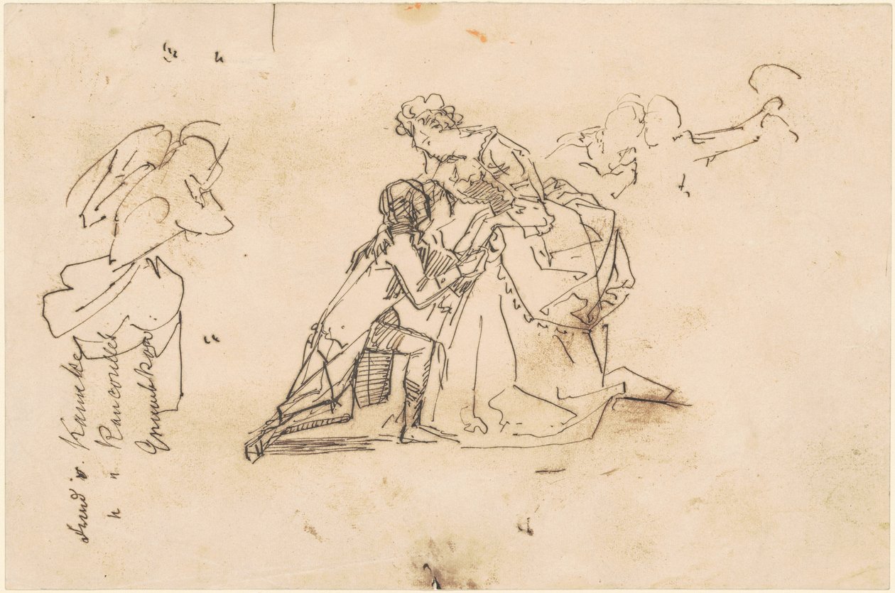 Étude pour "Le Retour du roi Frédéric II de Küstrin" - Emanuel Gottlieb Leutze