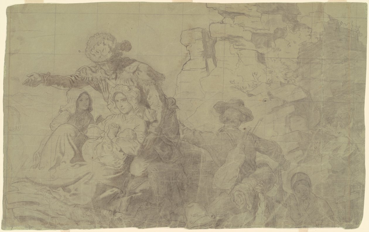 Étude pour "Westward the Course of Empire Takes Its Way" - Emanuel Gottlieb Leutze