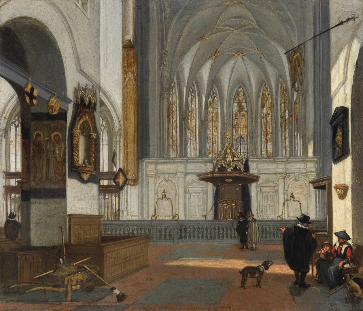 Néerlandais : Vue du chœur de la Janskerk d