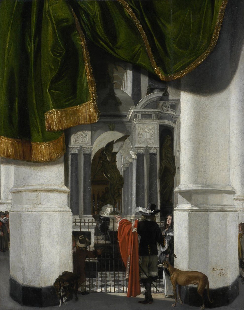 Intérieur de la Nieuwe Kerk à Delft avec le tombeau de Guillaume le Taciturne - Emanuel de Witte