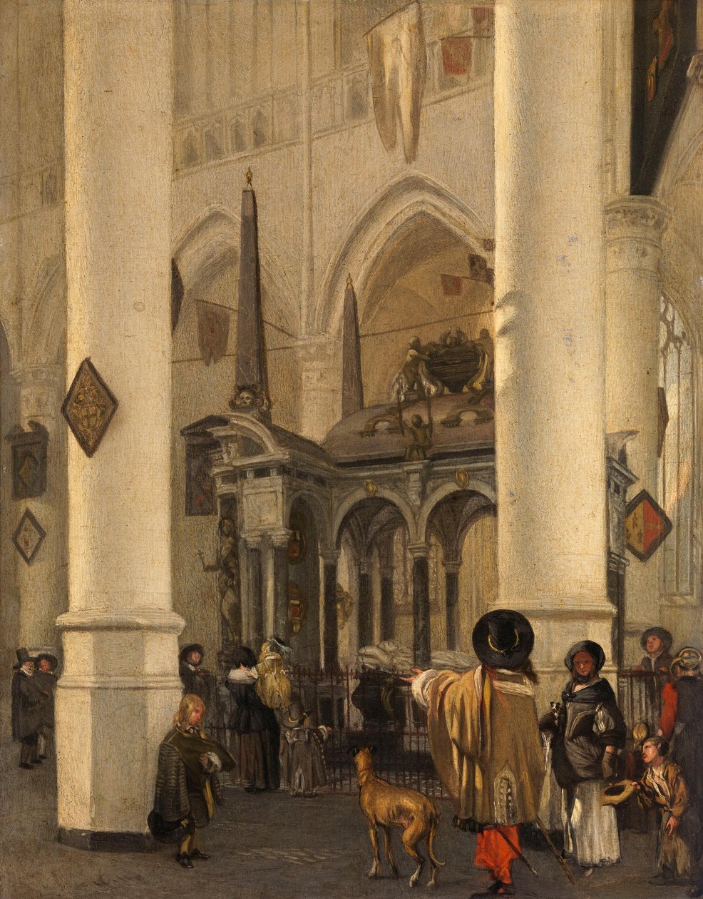 Die Nieuwe Kerk in Delft mit dem Grab von Wilhelm dem Schweiger - Emanuel de Witte