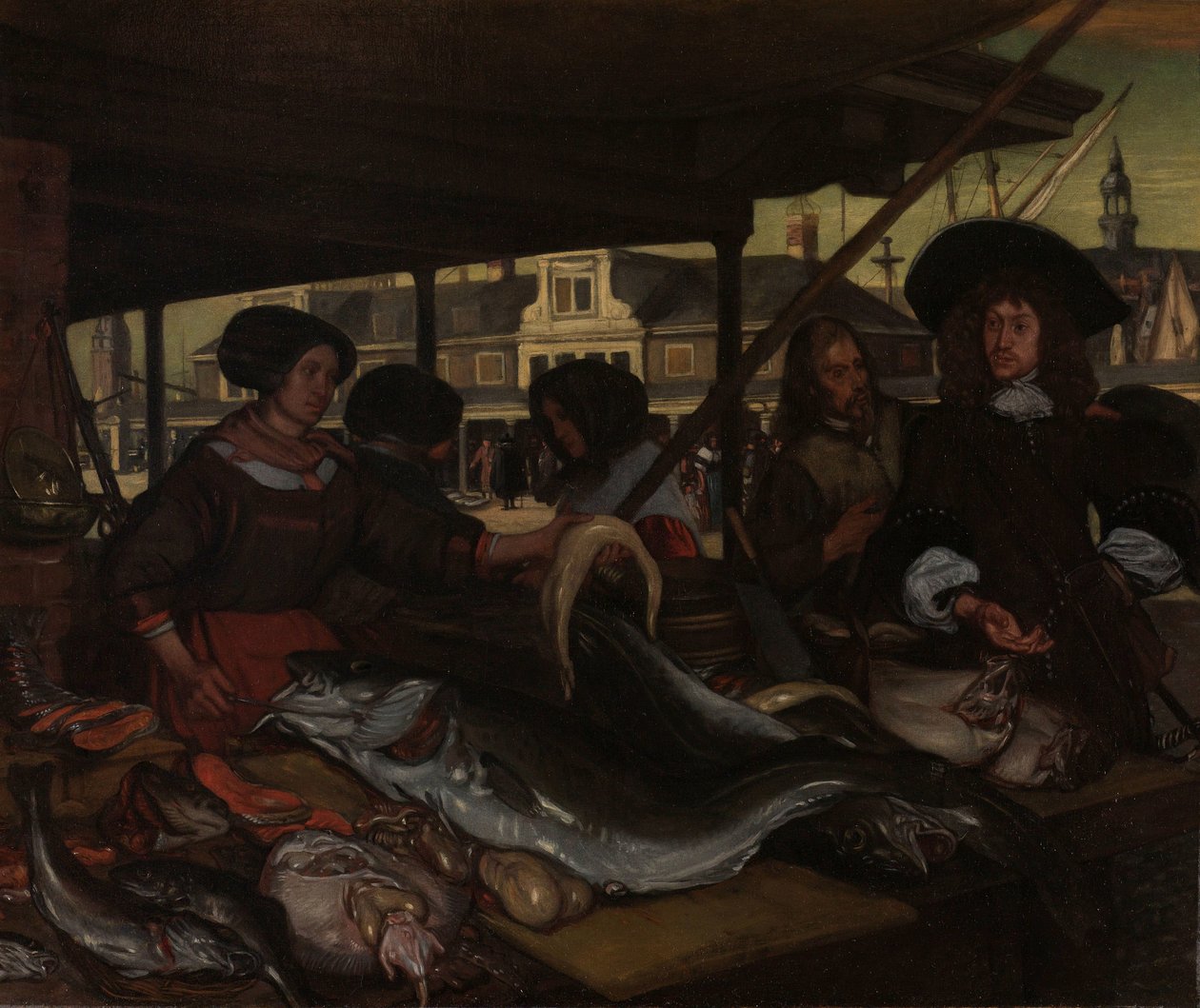 Le Nieuwe Vismarkt (nouveau marché aux poissons) à Amsterdam - Emanuel de Witte