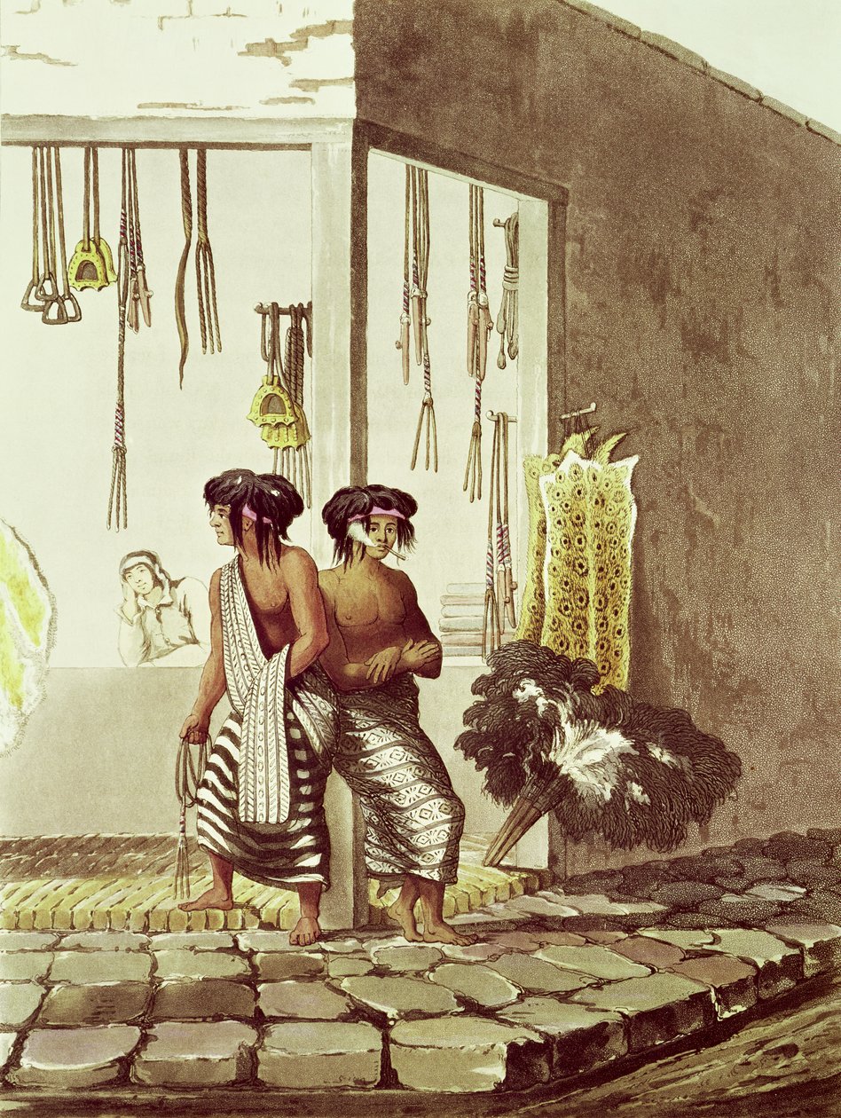 Indiens Pampa dans un magasin du marché indien de Buenos Aires, extrait de 