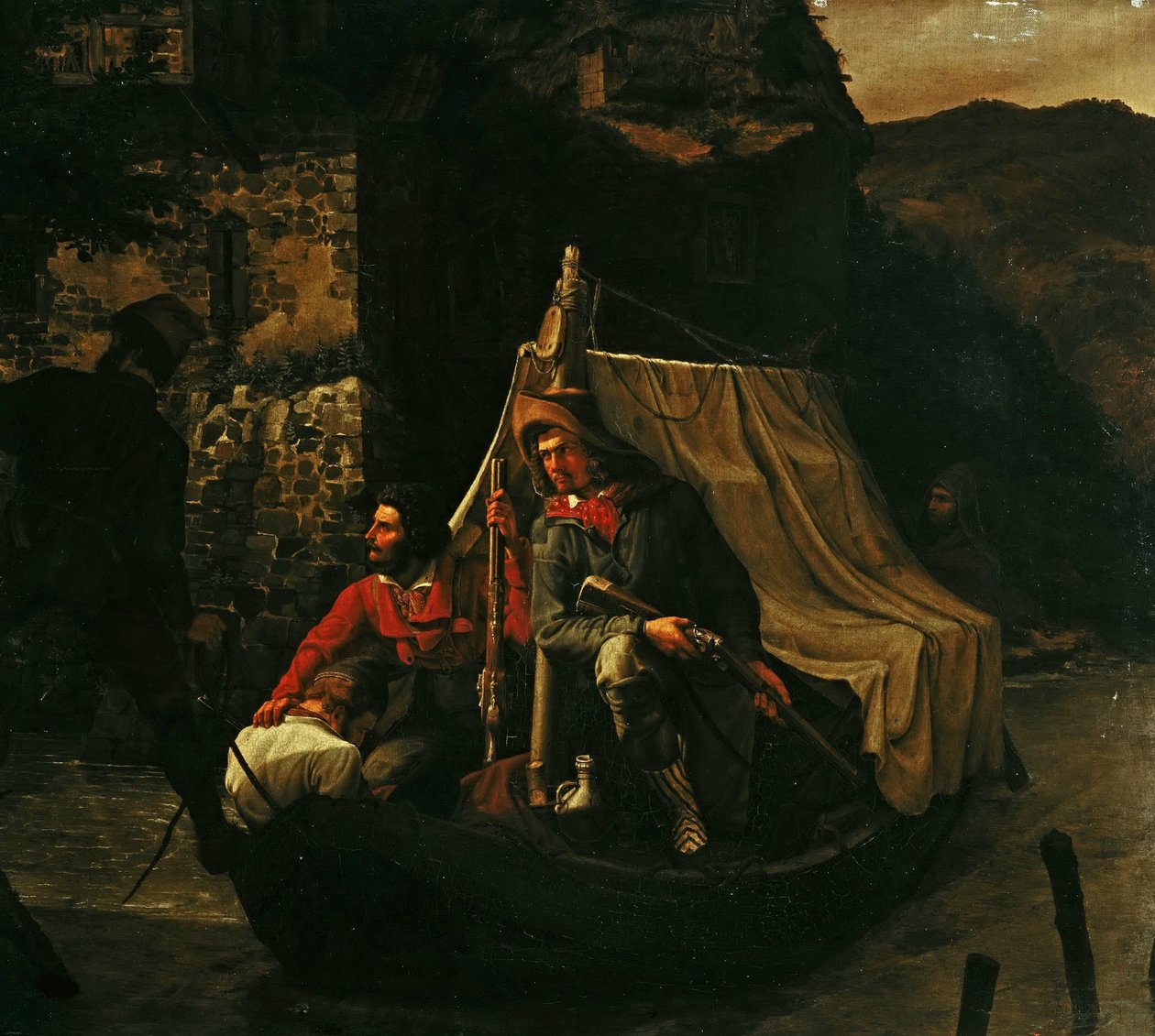 Les contrebandiers, 1830 - Emil Ebers