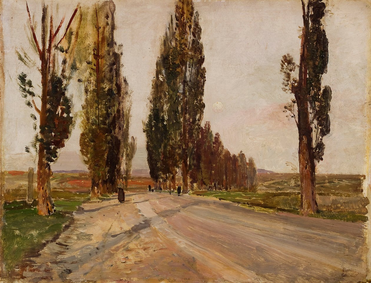 Boulevard de peupliers près de Plankenberg, vers 1890 - Emil Jakob Schindler