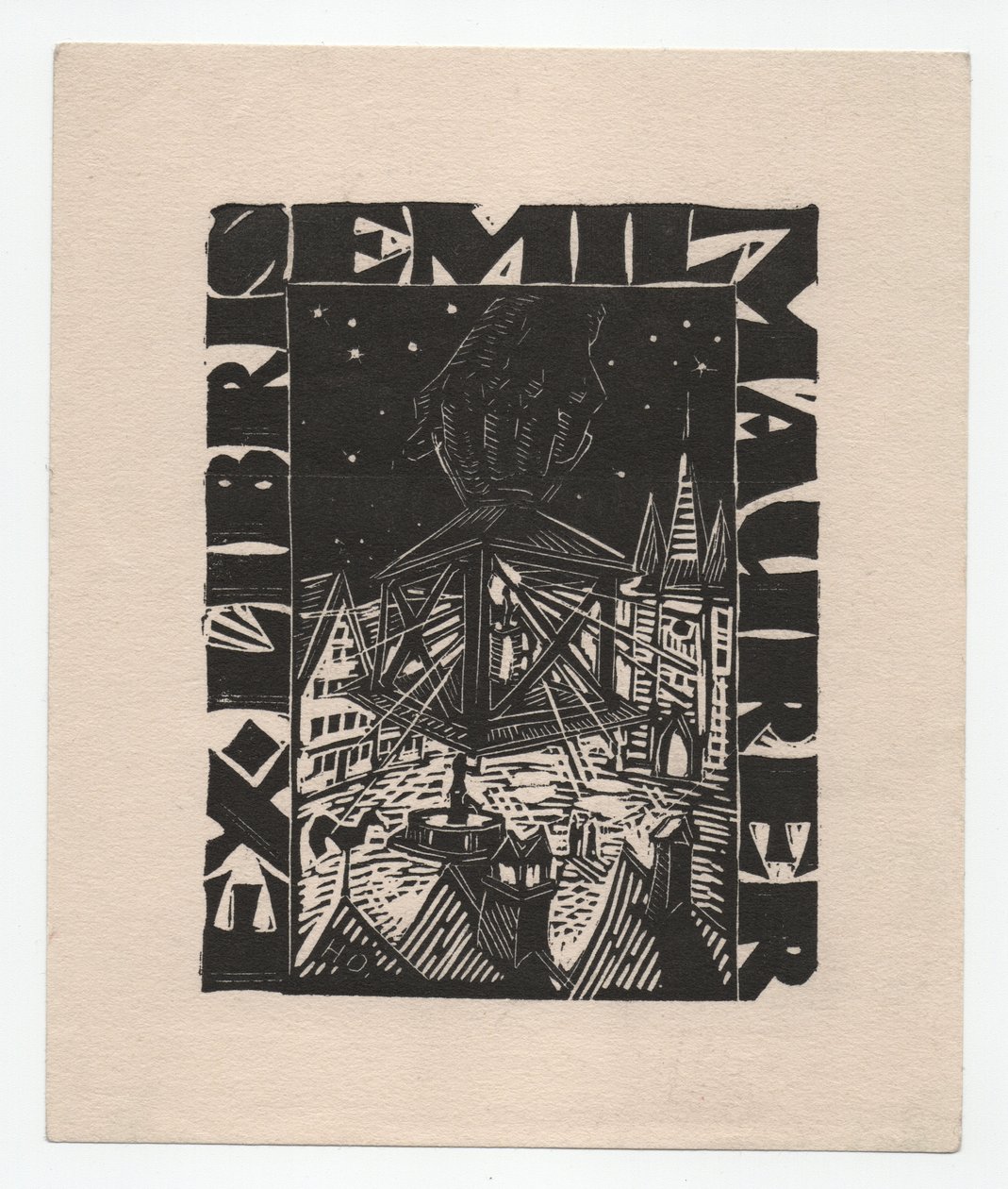 Ex Libris Emil Maurer (gravure) - Emil Maurer