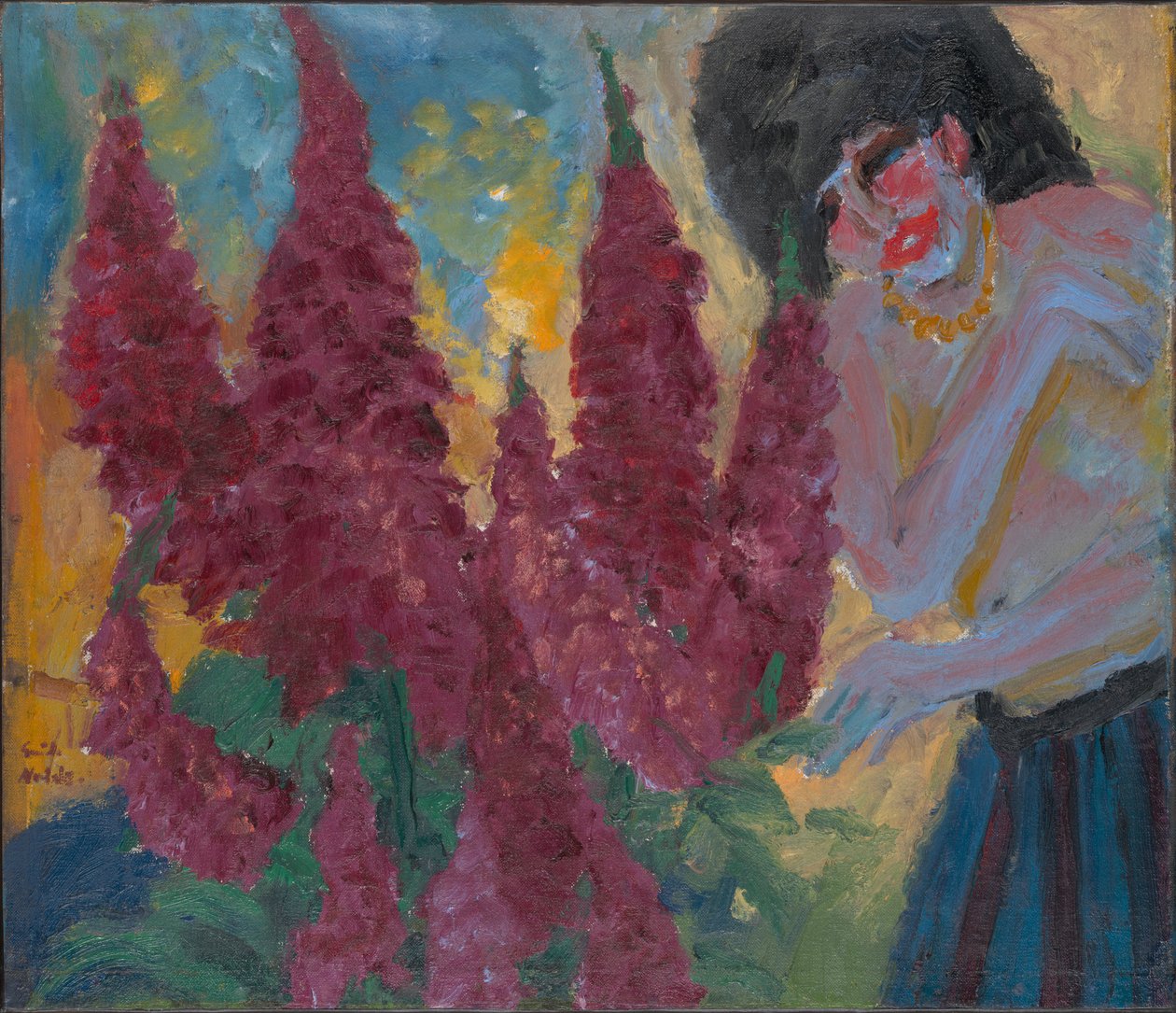 Matin dans le jardin de fleurs - Emil Nolde