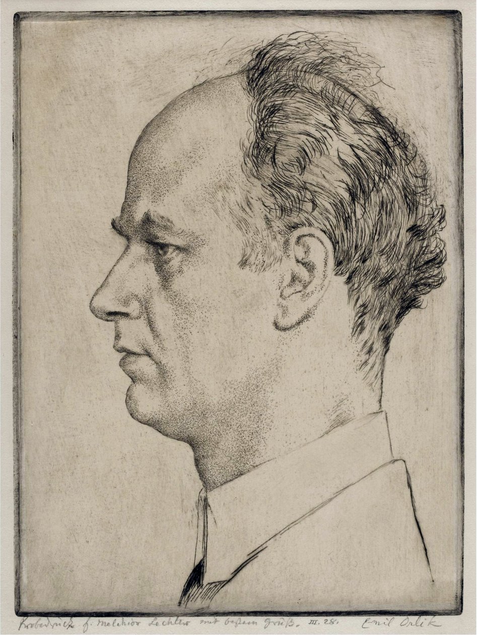 Portrait de Wilhelm Furtwängler (1886-1954) - Emil Orlik