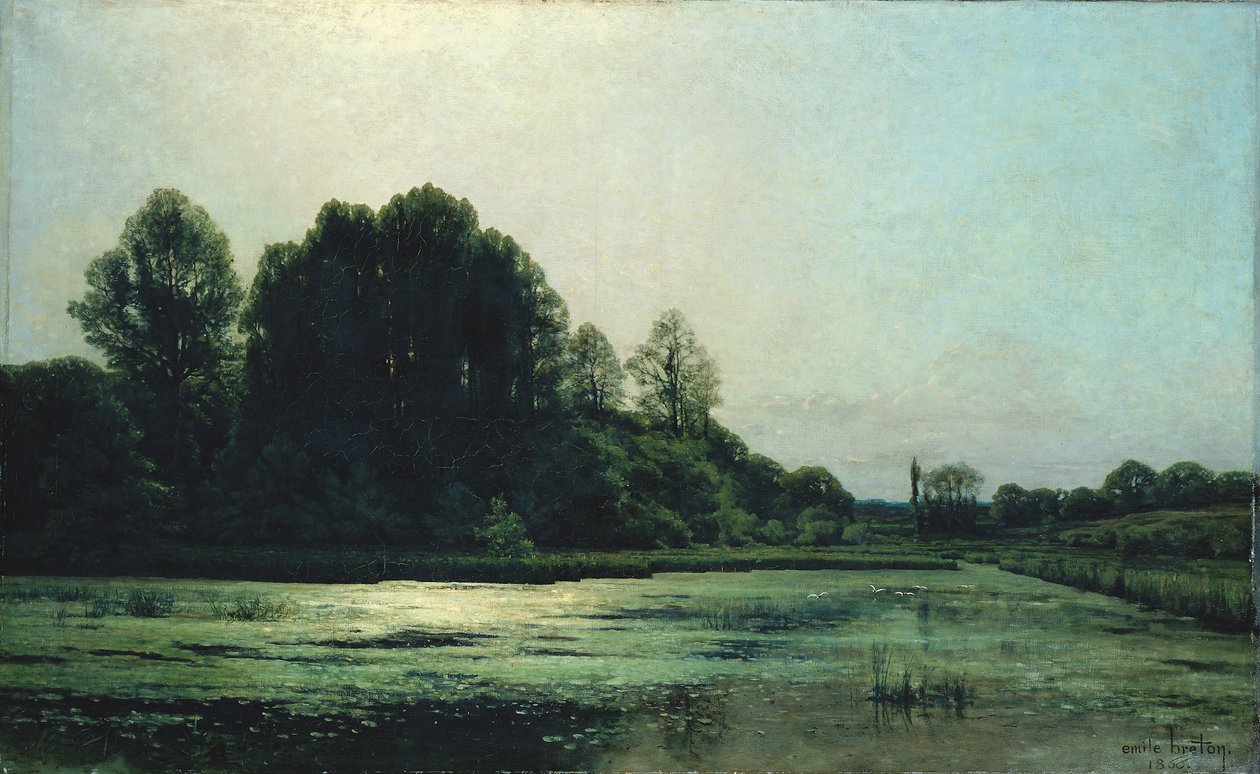 Paysage à Cernay, 1866 - Emile Adelard Breton