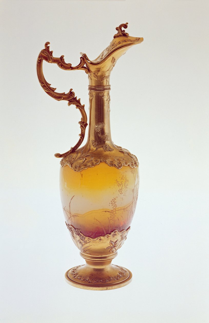 Aiguière, montée en argent doré, Nancy, c.1870 - Emile Galle