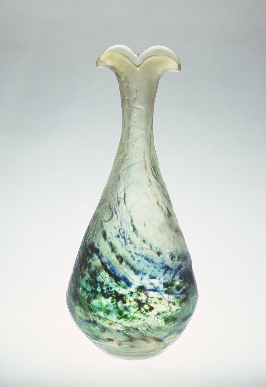 Vase, gravé et décoré par Émile Gallé, vers 1900 - Emile Galle
