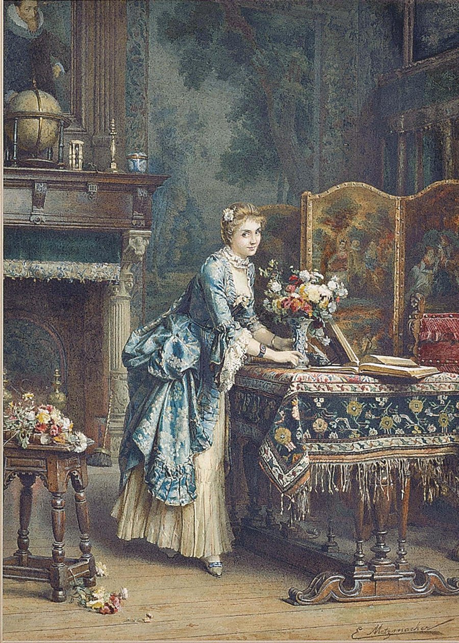 Arrangement de fleurs - Emile Pierre Metzmacher