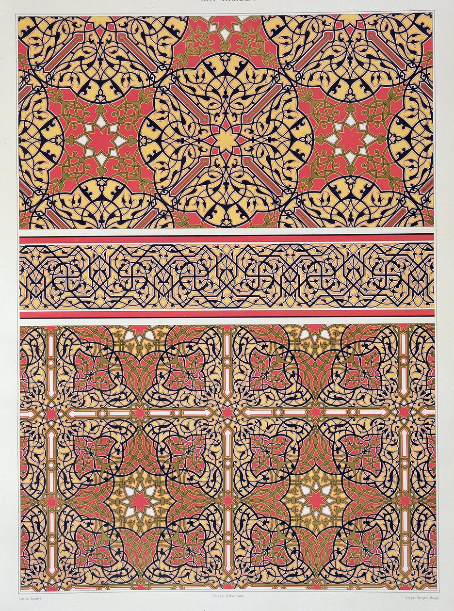 Arabesques de plafond de la mosquée d
