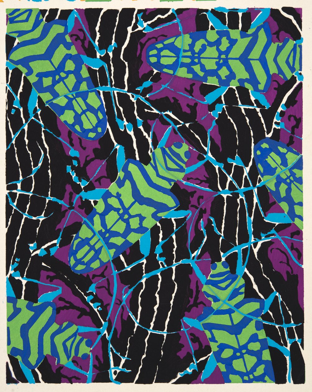 Détail de la planche 17 de Insectes, pub. années 1930 - Émile Allain Séguy