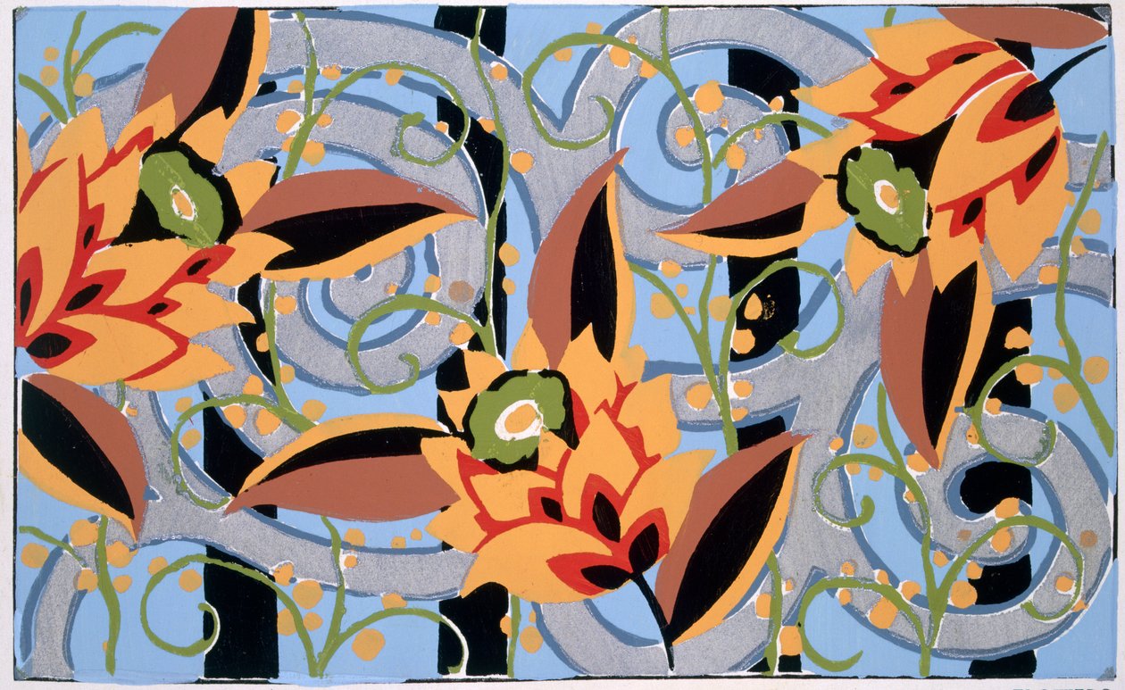 Fleurs et feuillage, c.1925 - Émile Allain Séguy